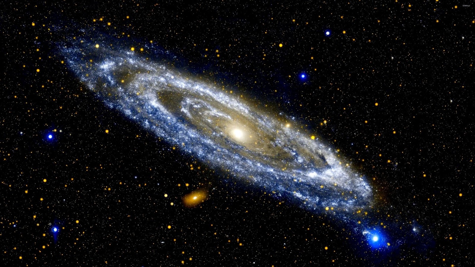 Abstract blue graphic representing business solutions