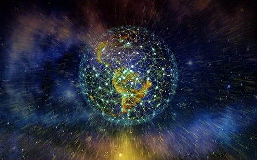 A person looking at a digital device.